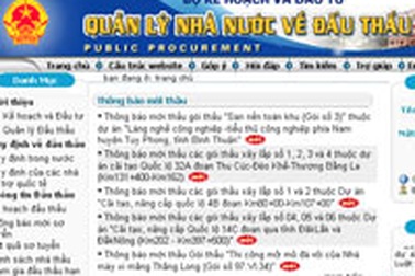 MPI ra mắt website đấu thầu Việt Nam