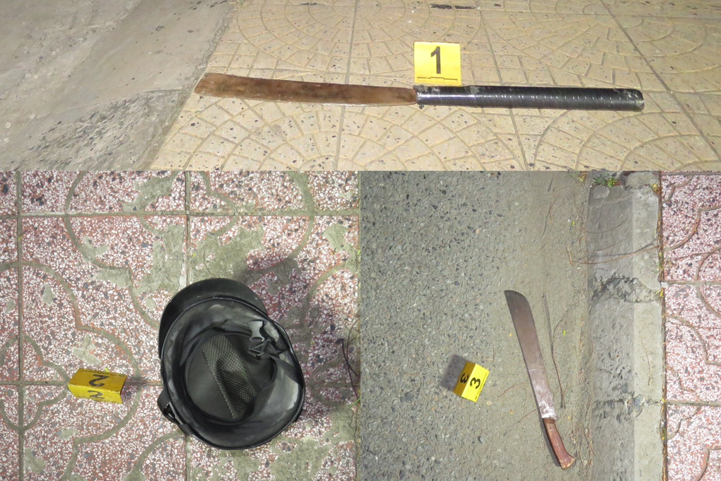 Bỏ chạy khi bị dừng xe, vung dao chém công an truy đuổi - 2 Bỏ chạy khi bị dừng xe, vung dao chém công an truy đuổi - 2