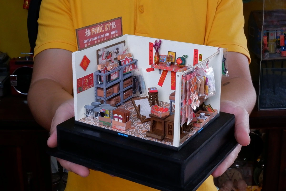 Emlékezés a régi Tetre egy 8X srác egyedi modelljén keresztül - 3 Nhớ Tết xưa qua mô hình độc đáo của chàng trai 8X - 3