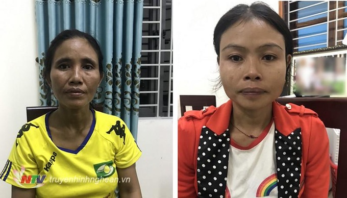 2 đối tượng Moong Thị Xúm và Lo Thị Căm.
