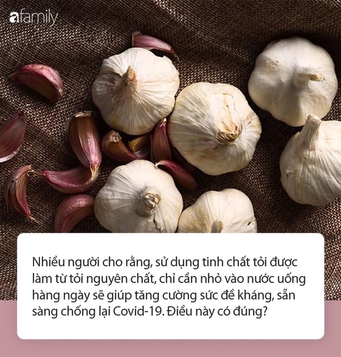 Tin đồn uống nước nhỏ thêm tinh chất tỏi chống được Covid: Chuyên gia nói gì? - Ảnh 1.