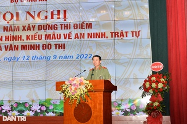 Xây dựng công an phường kiểu mẫu là chủ trương chiến lược lâu dài