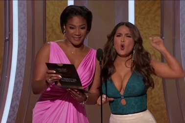 Salma Hayek quyến rũ dự giải Quả Cầu Vàng