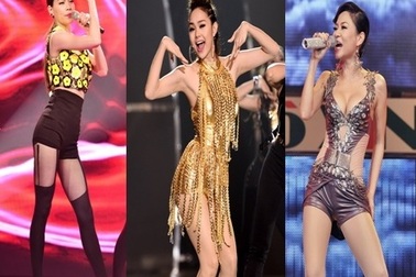 Những cô nàng “nóng bỏng” trên sân khấu showbiz Việt