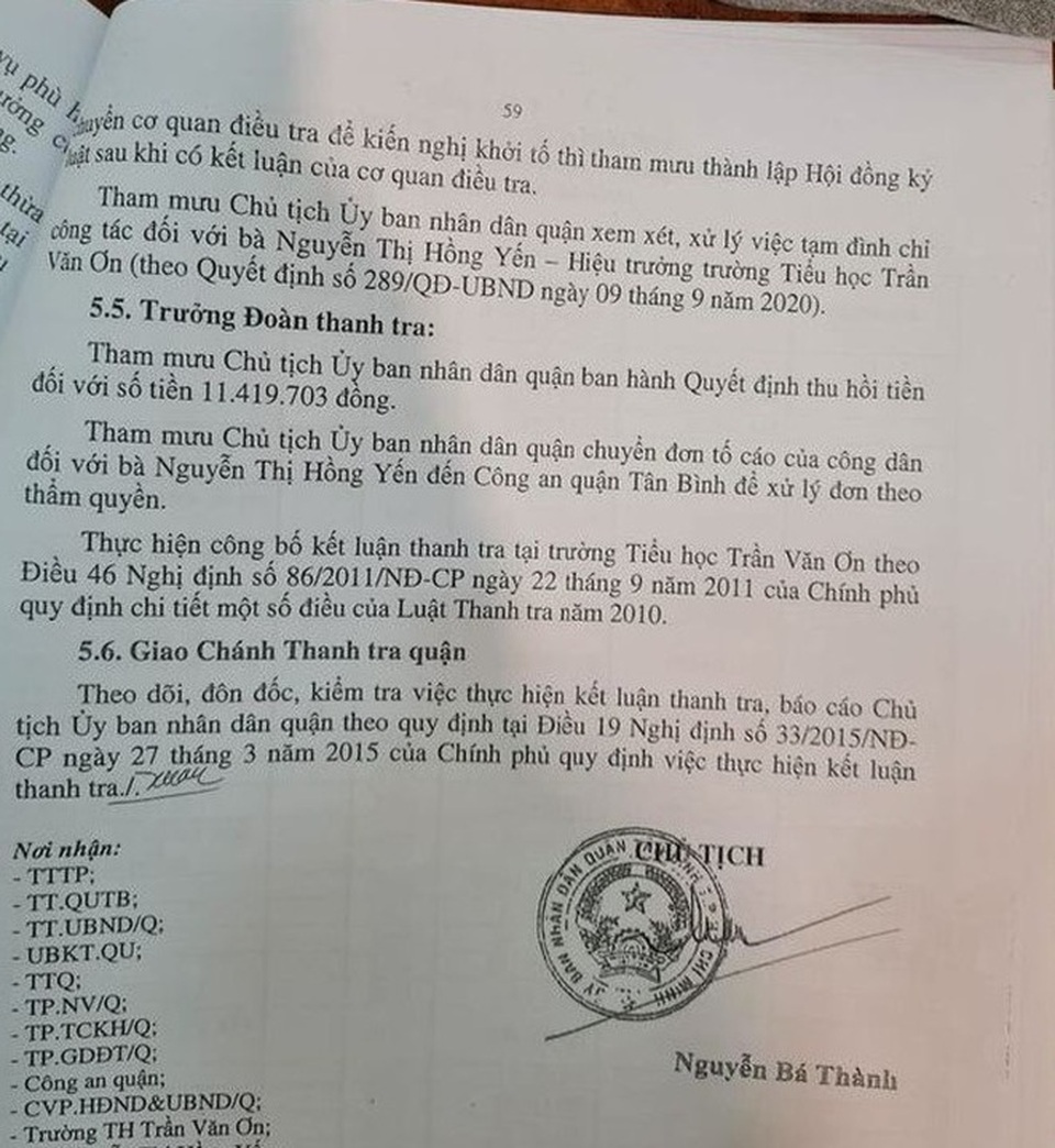 Vụ phụ huynh đòi minh bạch tài chính: Hiệu trưởng có thể bị khởi tố - 2 Vụ phụ huynh đòi minh bạch tài chính: Hiệu trưởng có thể bị khởi tố - 2