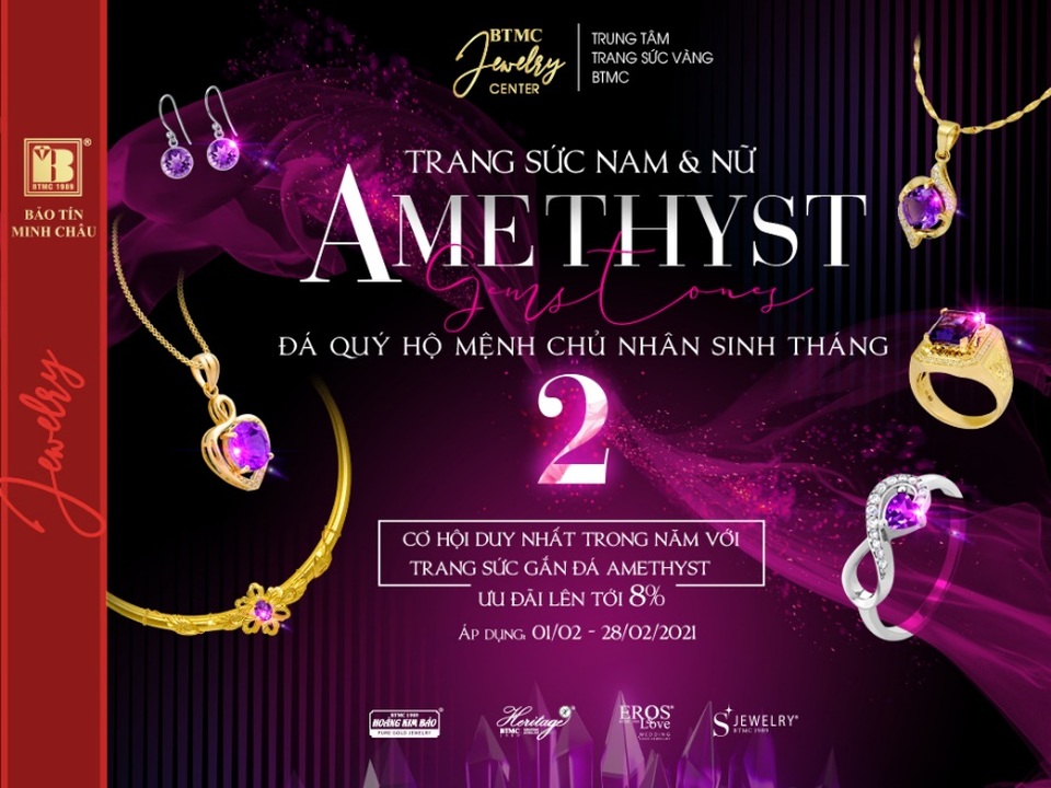 Khai xuân lộng lẫy với Thạch anh tím - Amethyst - 1 Khai xuân lộng lẫy với Thạch anh tím - Amethyst - 1