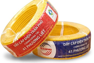 Dây điện Trần Phú thay logo và nhãn mới