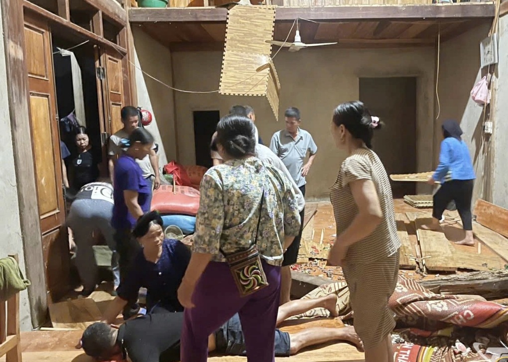 Sập sàn nhà, 6 người bị thương ở Thái Nguyên - 1 Sập sàn nhà, 6 người bị thương ở Thái Nguyên - 1