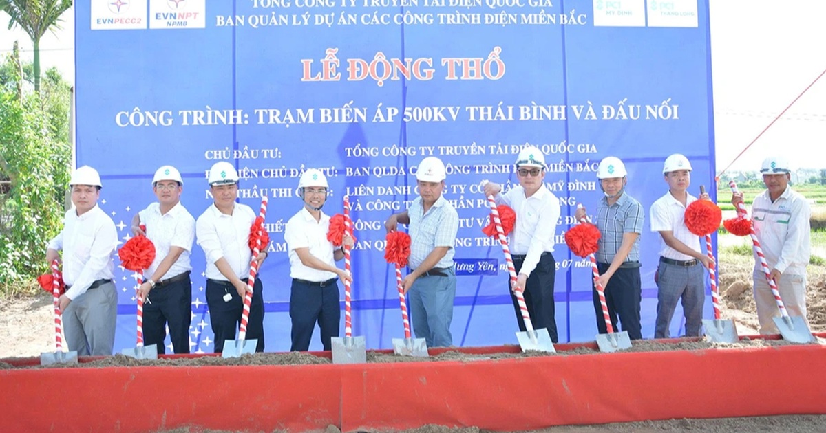 EVNNPT triển khai thi công dự án Trạm biến áp 500kV Thái Bình và đường dây đấu nối