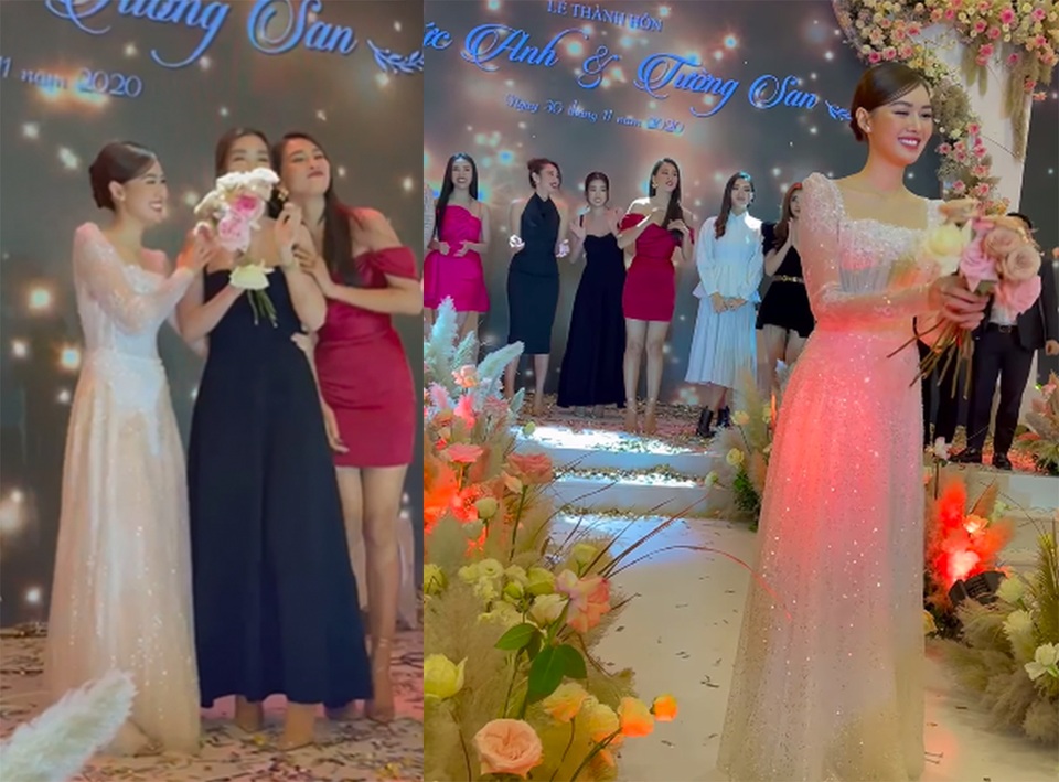 Hoa hậu Trần Tiểu Vy bối rối khi chụp được hoa cưới của Tường San - 4 Hoa hậu Trần Tiểu Vy bối rối khi chụp được hoa cưới của Tường San - 4