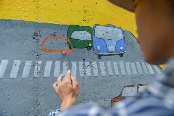 Con đường bích họa dài hơn 2 km ở ngoại thành Hà Nội - 11 Con đường bích họa dài hơn 2 km ở ngoại thành Hà Nội - 11