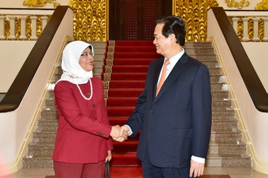 Thủ tướng Nguyễn Tấn Dũng hội kiến Chủ tịch Quốc hội Singapore