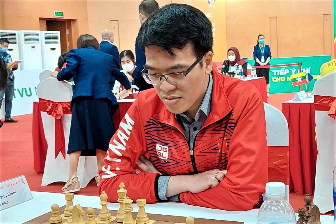Kỳ thủ Quang Liêm giành HCV SEA Games nội dung cờ nhanh đồng đội - 1 Kỳ thủ Quang Liêm giành HCV SEA Games nội dung cờ nhanh đồng đội - 1