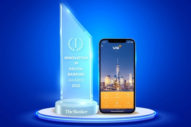 The Banker trao giải "Đổi mới sáng tạo trong lĩnh vực Ngân hàng số năm 2021" cho VIB