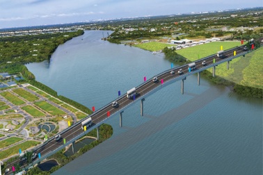 Cây cầu 150 tỷ đồng đưa vào sử dụng, rút ngắn thời gian về TPHCM