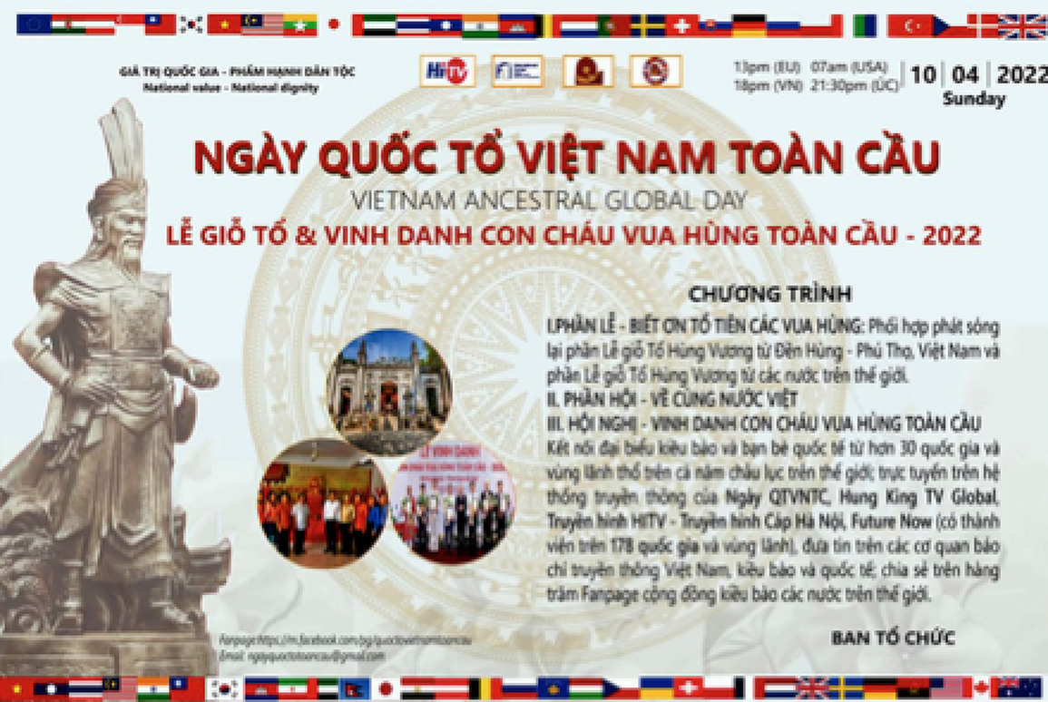 Ngày Quốc Tổ Việt Nam toàn cầu 2022: Kết nối kiều bào 5 châu - 2 Ngày Quốc Tổ Việt Nam toàn cầu 2022: Kết nối kiều bào 5 châu - 2