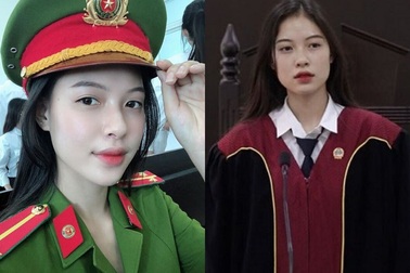 "Hot girl thẩm phán" lại gây "sốt" khi diện cảnh phục