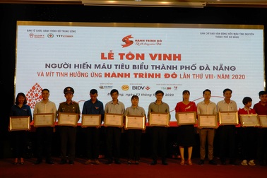 Đà Nẵng vinh danh hơn 150 cá nhân, tập thể trong phong trào hiến máu