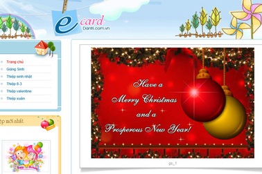 Gửi thiệp Giáng sinh cùng Dân trí