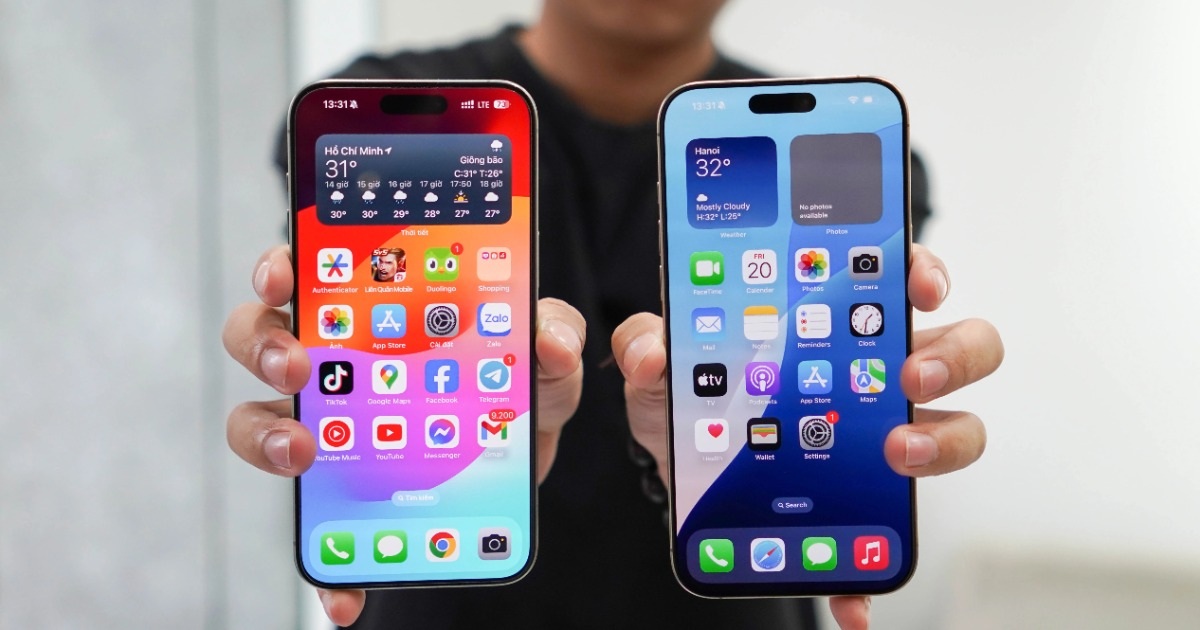 View - iPhone 16 Pro Max đọ dáng iPhone 15 Pro Max | Báo Dân trí