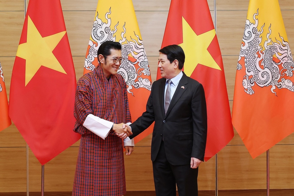 Chủ tịch nước Lương Cường chủ trì chiêu đãi cấp Nhà nước Quốc vương Bhutan - 1 Chủ tịch nước Lương Cường chủ trì chiêu đãi cấp Nhà nước Quốc vương Bhutan - 1