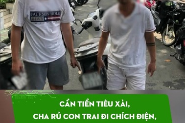Cha rủ con trai đi chích điện, cướp xe SH