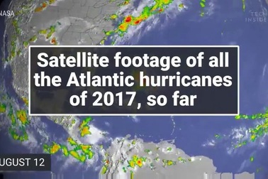 Đoạn phim của NASA về những cơn bão hủy diệt trong năm 2017