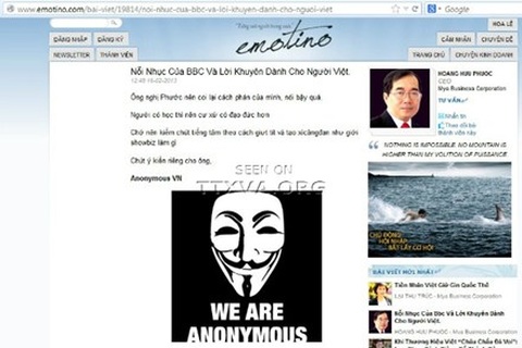 Chủ đề "Tứ đại ngu" nhằm vào ông Dương Trung Quốc bị hacker tấn công?