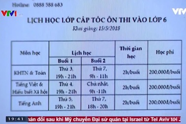 Học sinh mệt mỏi vì áp lực thi lớp 6