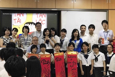60 học sinh Nhật Bản trải nghiệm học tập tại Hà Nội