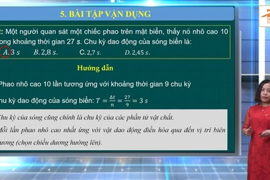 Ôn tập môn Vật lý thi tốt nghiệp THPT 2020: Đại cương về sóng cơ