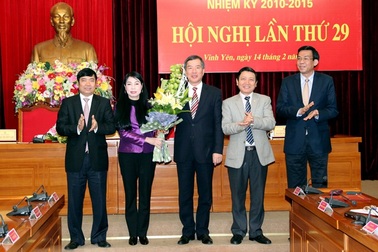 Vĩnh Phúc có nữ Bí thư Tỉnh ủy