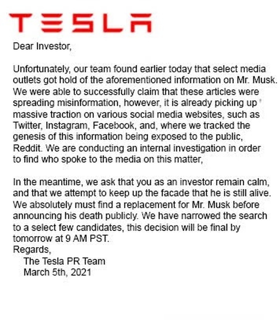 Thông tin Elon Musk qua đời trong một vụ nổ gây hoang mang mạng xã hội - 2 Thông tin Elon Musk qua đời trong một vụ nổ gây hoang mang mạng xã hội - 2