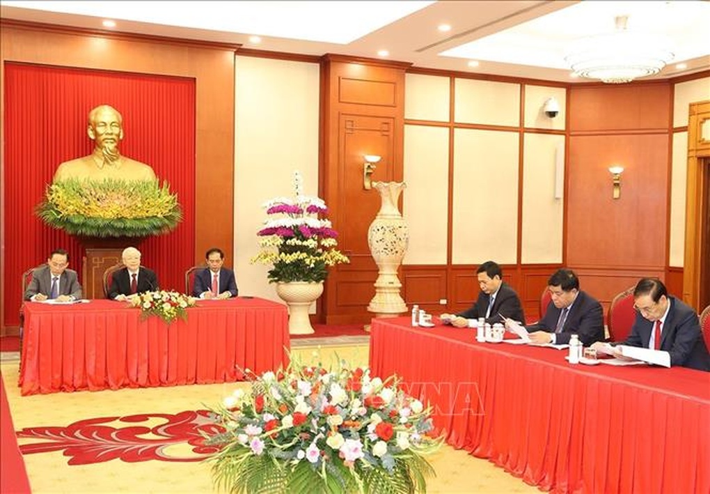 Tổng Bí thư Nguyễn Phú Trọng điện đàm với Tổng thống Pháp Emmanuel Macron - 3 Tổng Bí thư Nguyễn Phú Trọng điện đàm với Tổng thống Pháp Emmanuel Macron - 3