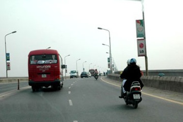 Sửa chữa cầu Thăng Long, cấm nhiều loại xe