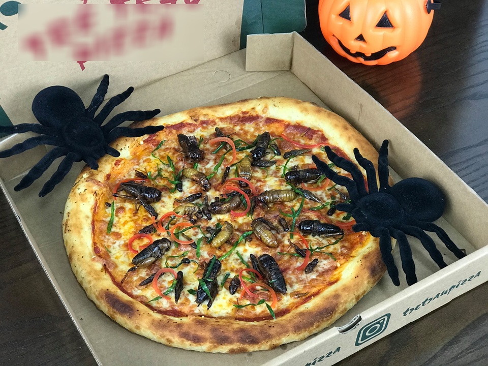 Toát mồ hôi nếm thử pizza lúc nhúc côn trùng ở Hà Nội - 3 Toát mồ hôi nếm thử pizza lúc nhúc côn trùng ở Hà Nội - 3