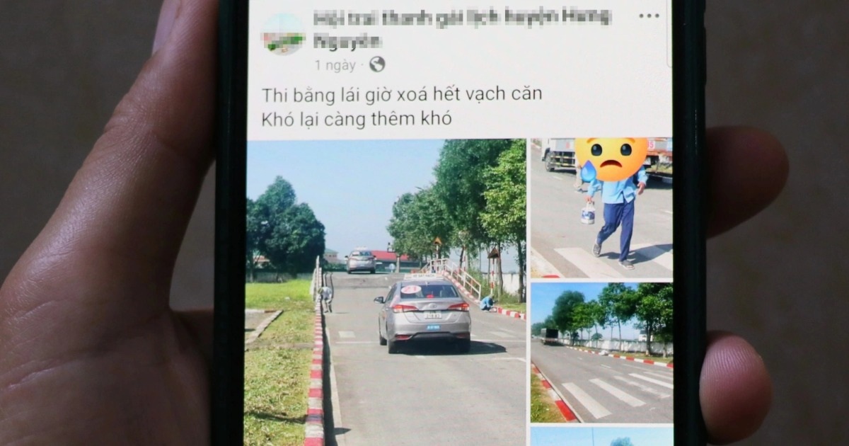 Tranh luận về việc xóa “dấu hiệu lạ” trên sân thi sát hạch lái xe