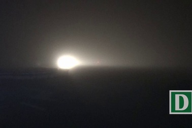 "Ngã tư chết người" mịt mù vì cụm đèn chiếu sáng không hoạt động.