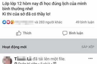 Sở GD&ĐT đề nghị công an vào cuộc vụ thầy "giúp" học sinh thi online