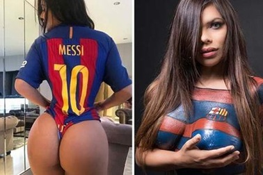 Người đẹp “siêu vòng ba” tiếp tục thoát y tỏ tình với Messi