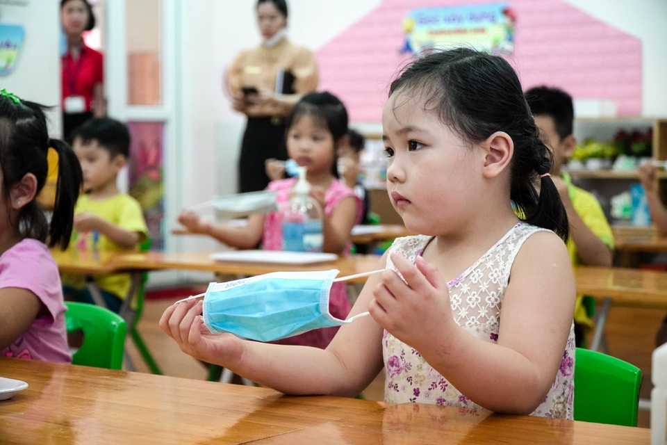 Tiết học phòng chống Covid-19 cho trẻ mầm non ở Hà Nội - 6 Tiết học phòng chống Covid-19 cho trẻ mầm non ở Hà Nội - 6
