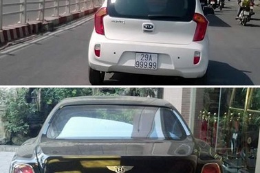 Hai xế hộp chênh lệch “đẳng cấp” cùng biển 29A-999.99