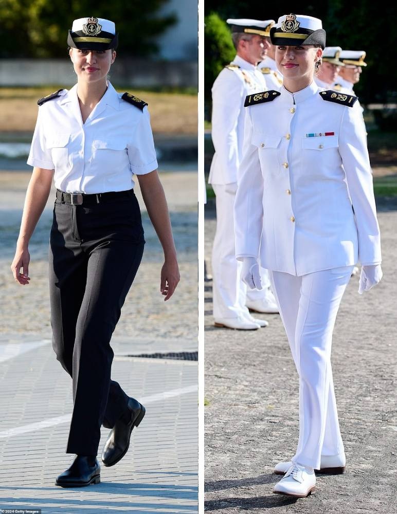 Güzel İspanyol prensesi Deniz Harp Okulu'na parlak bir şekilde kaydoldu - 1 Công chúa Tây Ban Nha xinh đẹp rạng rỡ nhập học tại Học viện Hải quân - 1