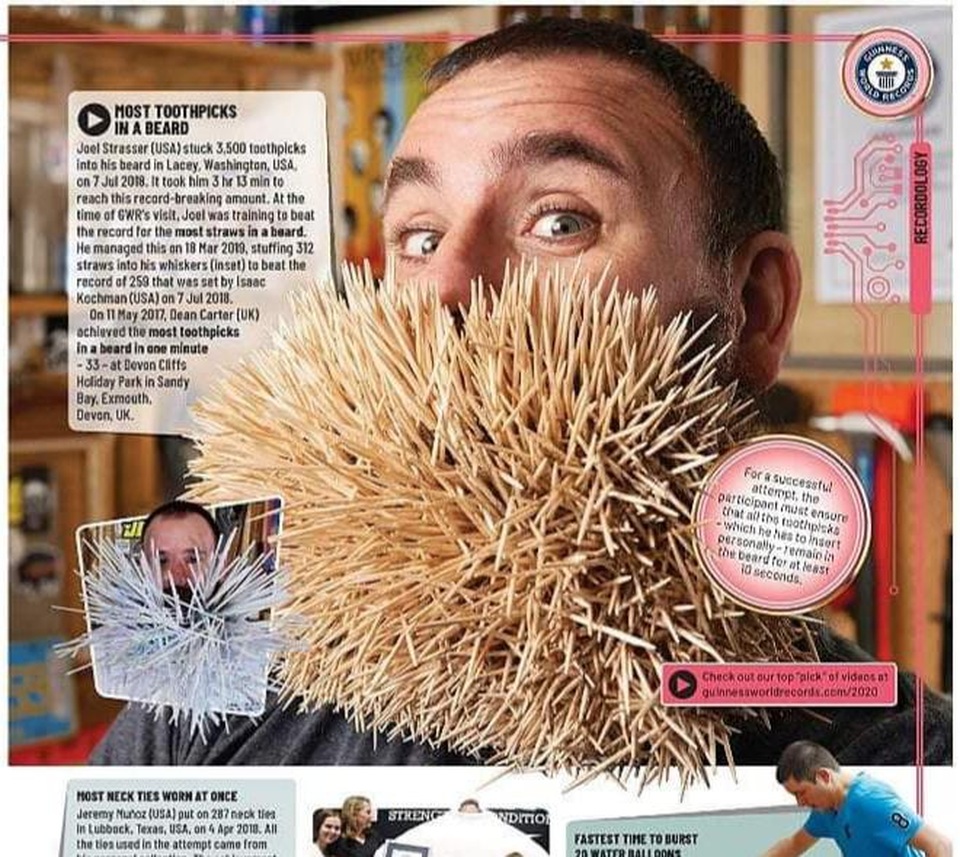 Những kỷ lục Guiness kỳ quái nhất thế giới - 3