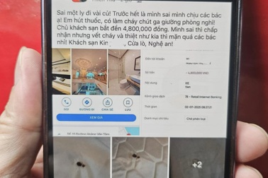 Đi nghỉ Cửa Lò hút thuốc làm thủng đệm, khách bị phạt 4,8 triệu đồng