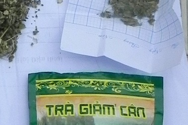 Chứa Cỏ Mỹ trong gói trà giảm cân