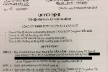 Co.opMart Cần Giờ đã kỷ luật bảo vệ đánh người