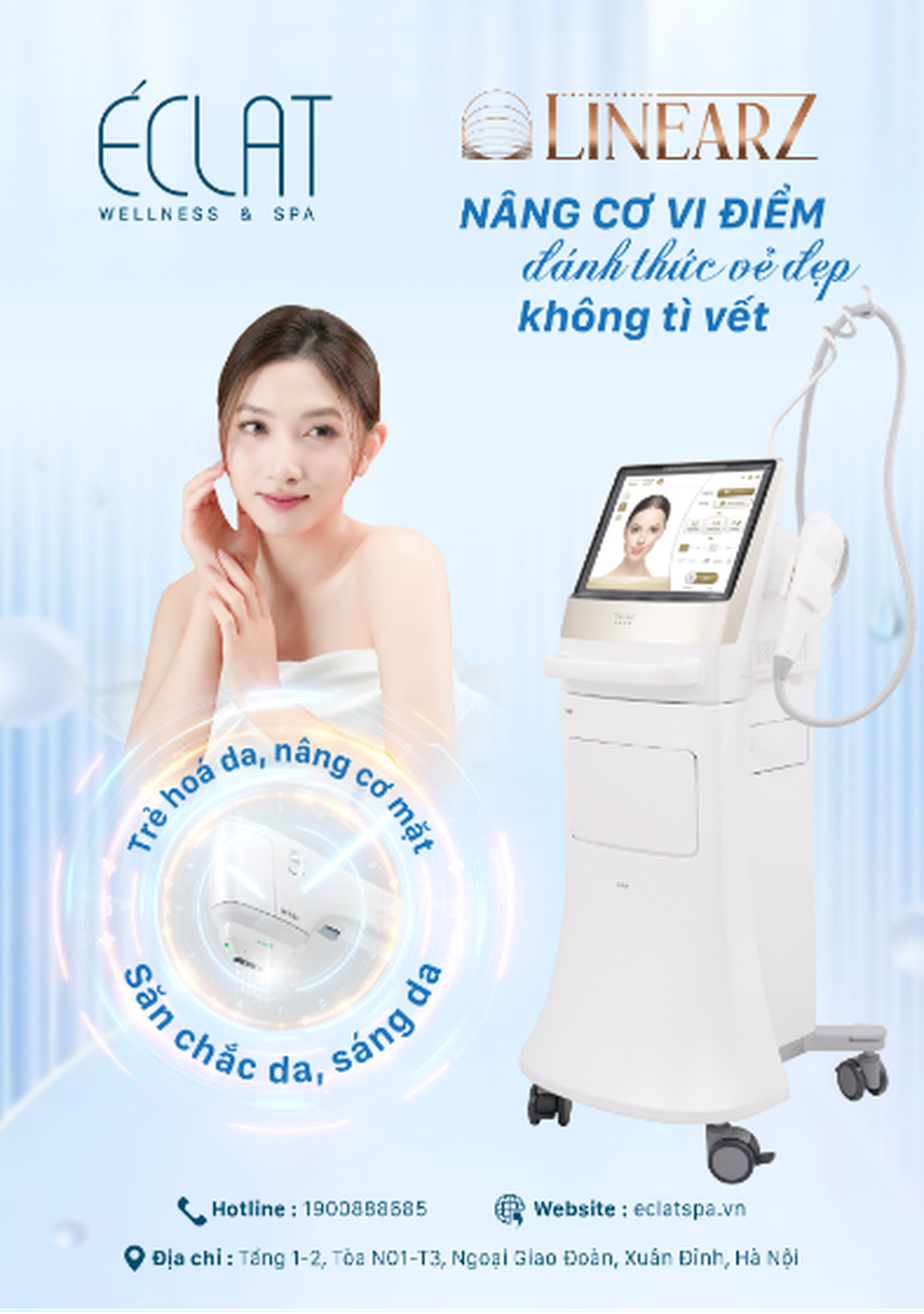 Éclat Wellness  Spa ứng dụng công nghệ Ultherapy Prime  Linearz trong chăm sóc da - 1 Éclat Wellness  Spa ứng dụng công nghệ Ultherapy Prime  Linearz trong chăm sóc da - 1