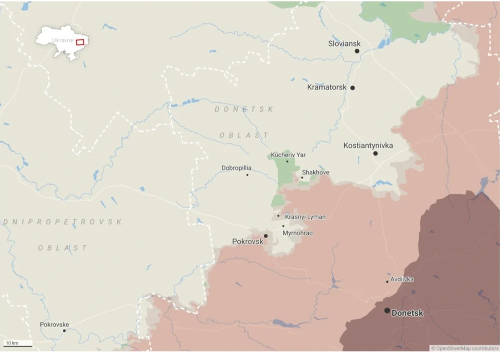 Chuyên gia nêu dấu hiệu Ukraine mở đường rút quân khỏi pháo đài Pokrovsk - 2 Chuyên gia nêu dấu hiệu Ukraine mở đường rút quân khỏi pháo đài Pokrovsk - 2