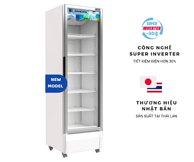 Tủ mát Sanden Intercool Inverter SPE-0700 638L - khoản đầu tư đáng giá cho các cửa hàng